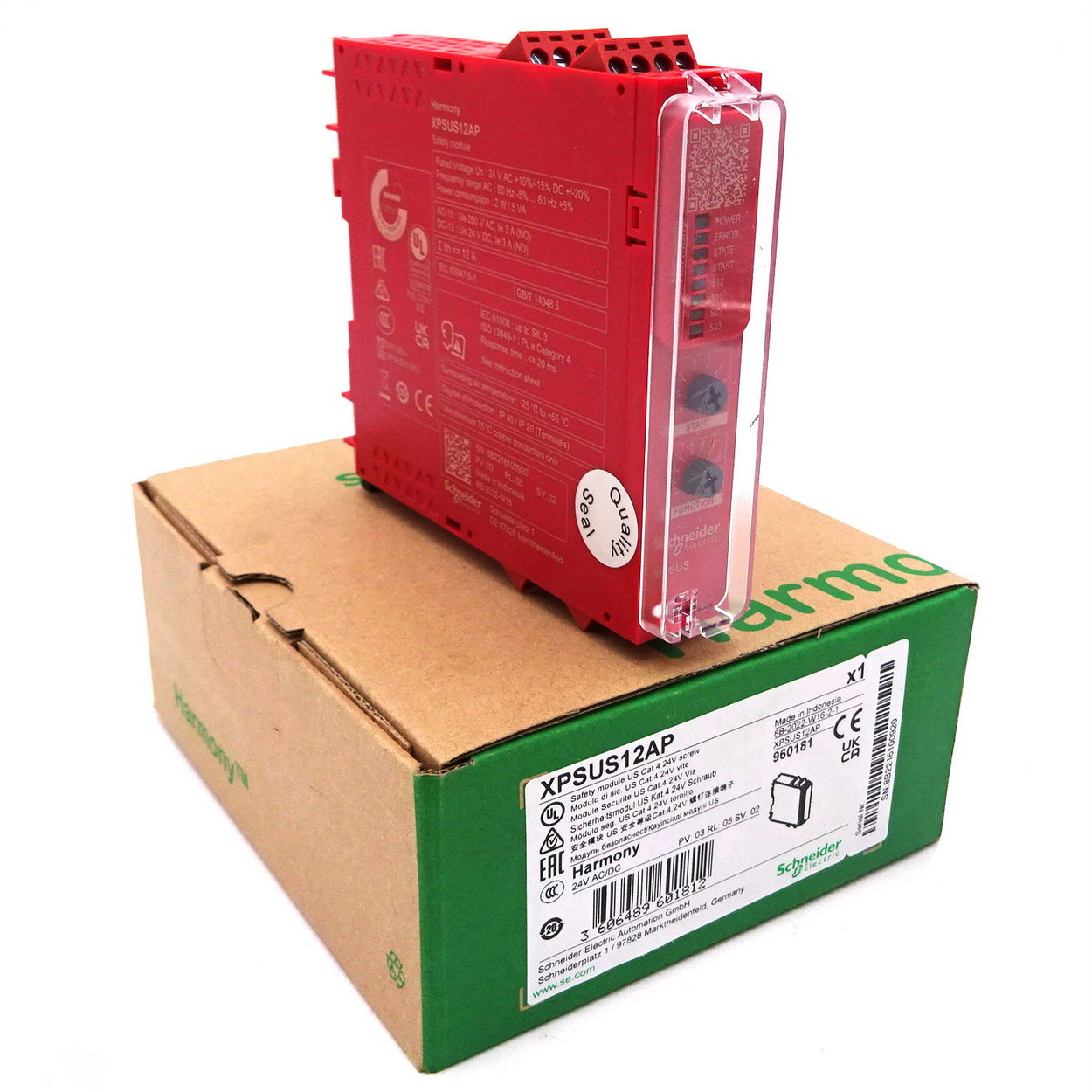 Safety Relay XPSUS12AP Schneider 24VDC 12A 960181 Axxa Motors